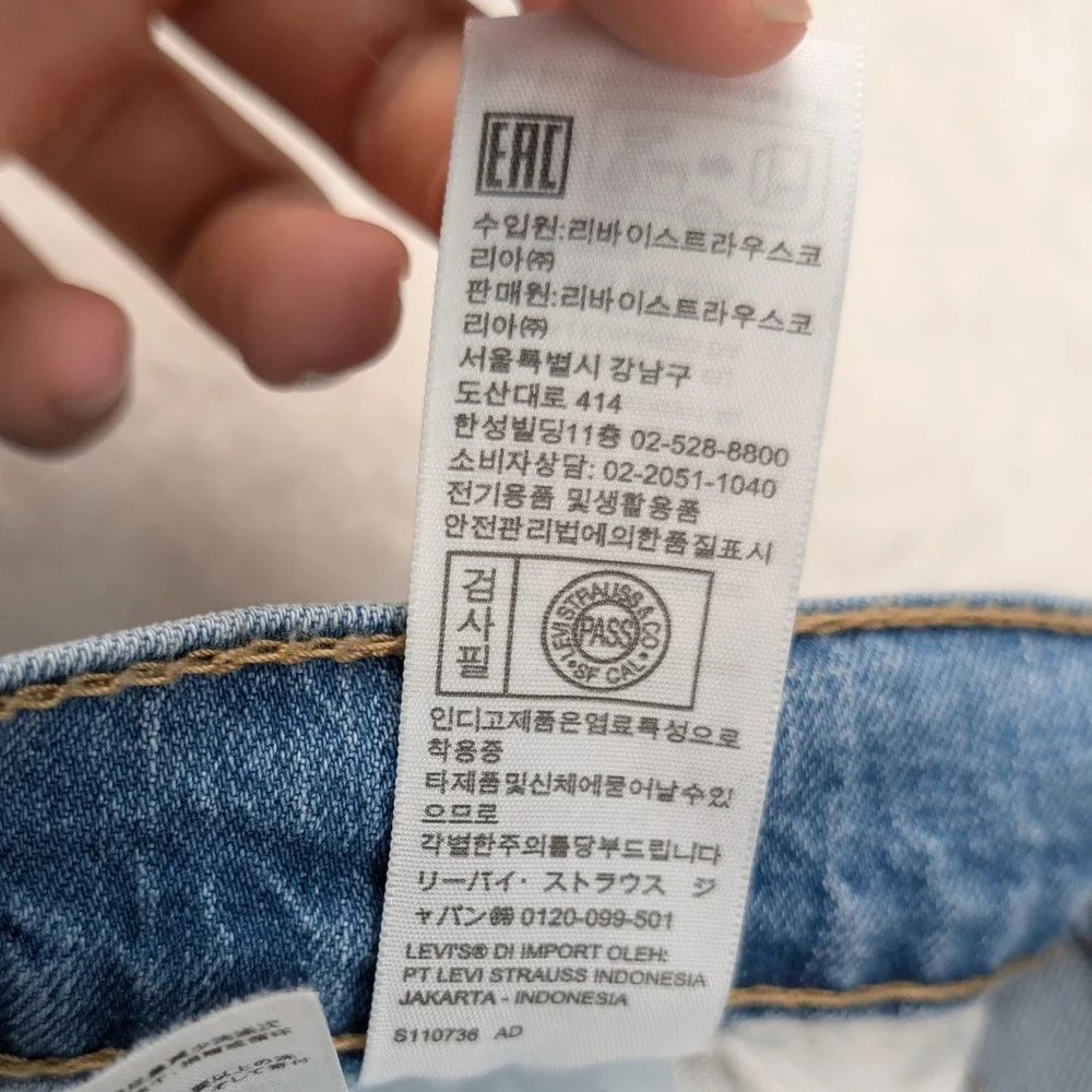 Levi's 559 Jeans Mens 36x34 Light Blue Relaxed Straight Denim Dadcore Americana